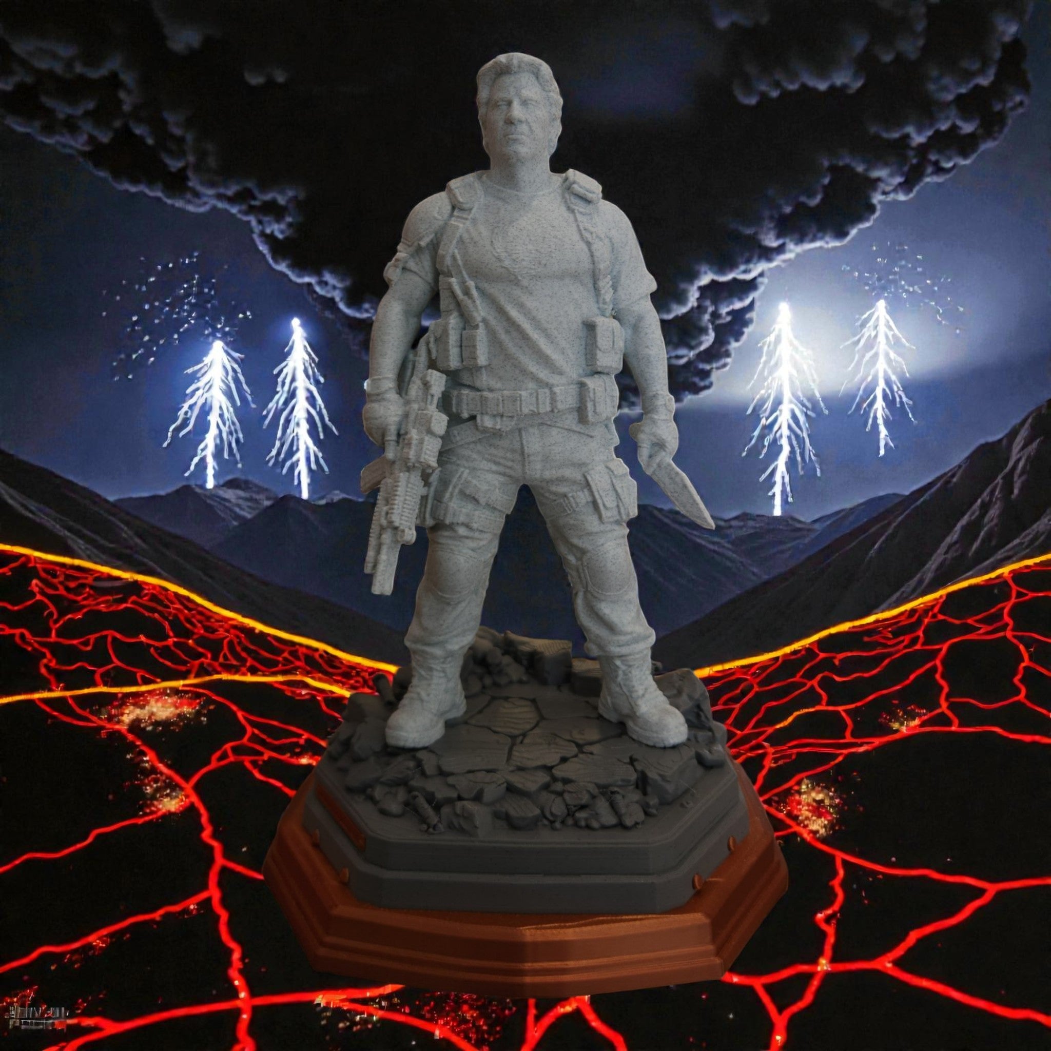 Action Hero Statue
