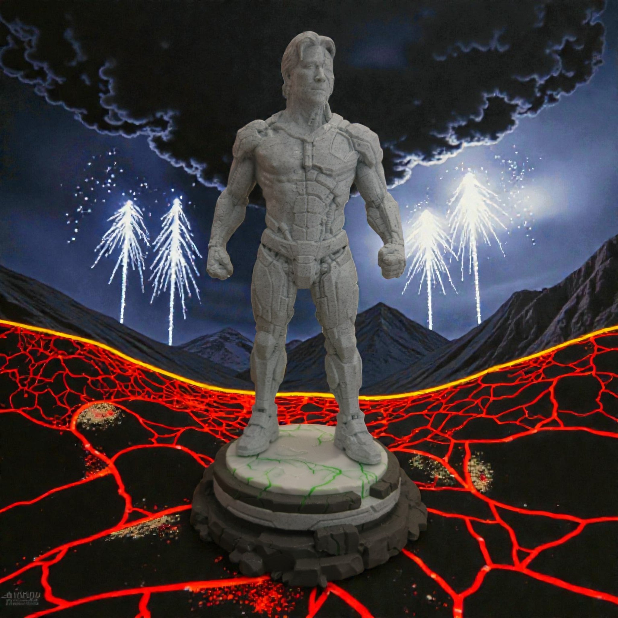Cyborg Statue