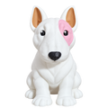 Bull Terrier 100mm 3D-printed dog figurine, front view